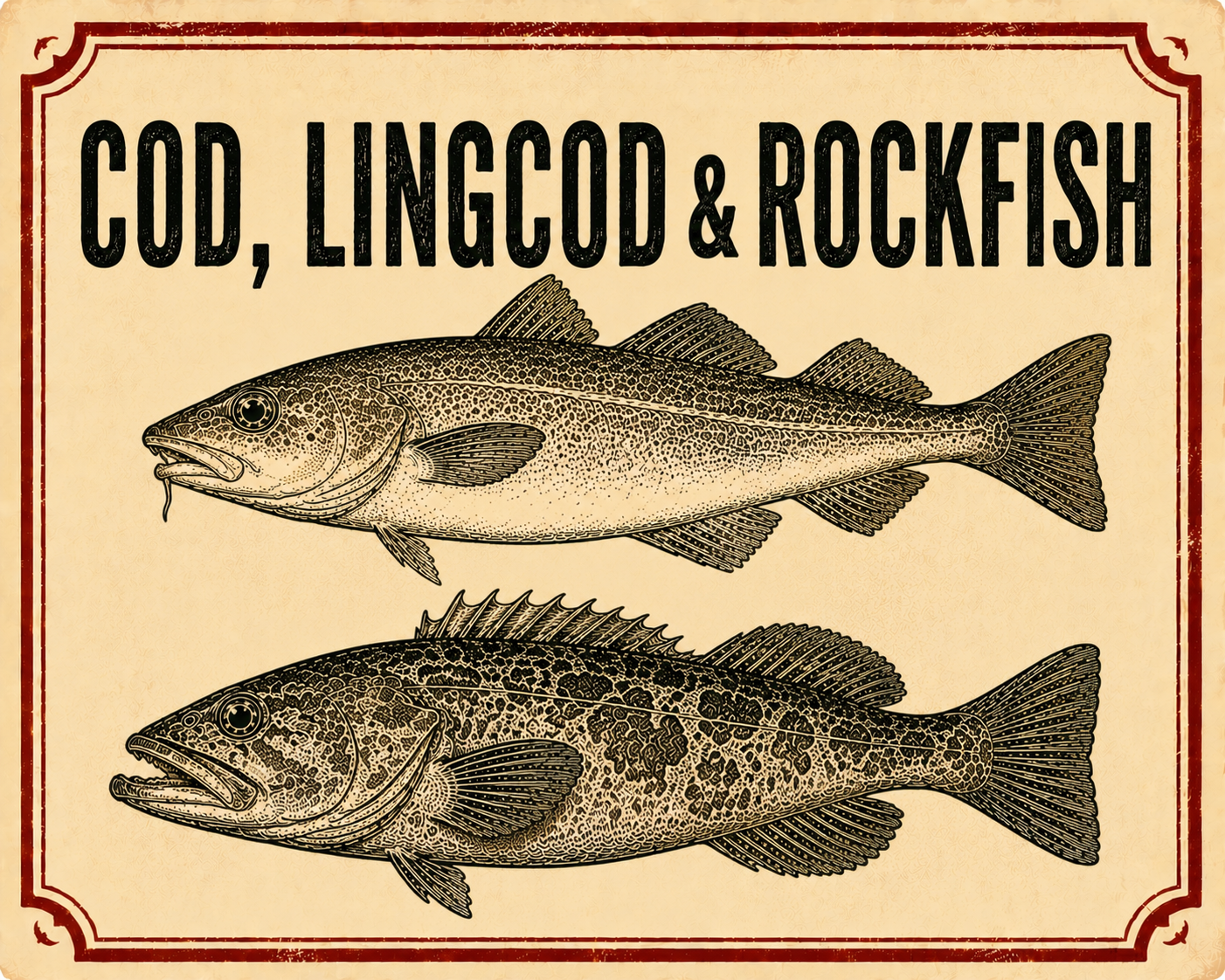 Cod, Lingcod & Rockfish