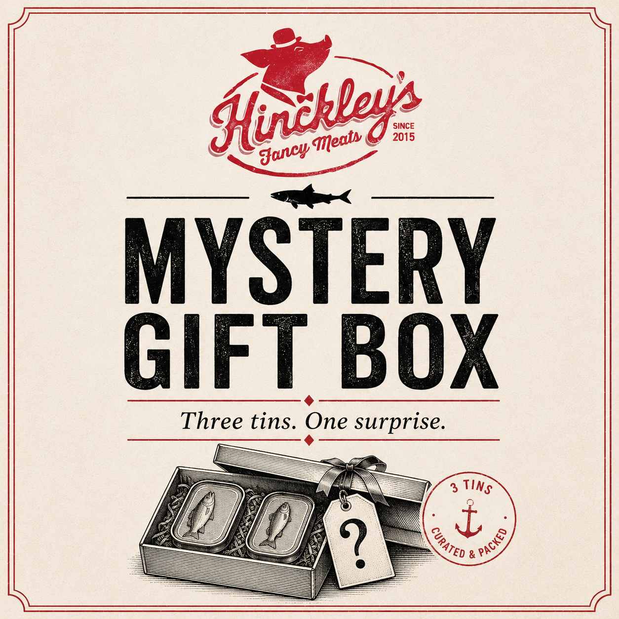 Tinned Fish Mystery Gift Box - 3 Tins
