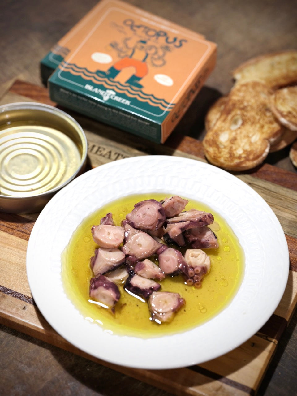 Island Creek Octopus in Olive Oil
