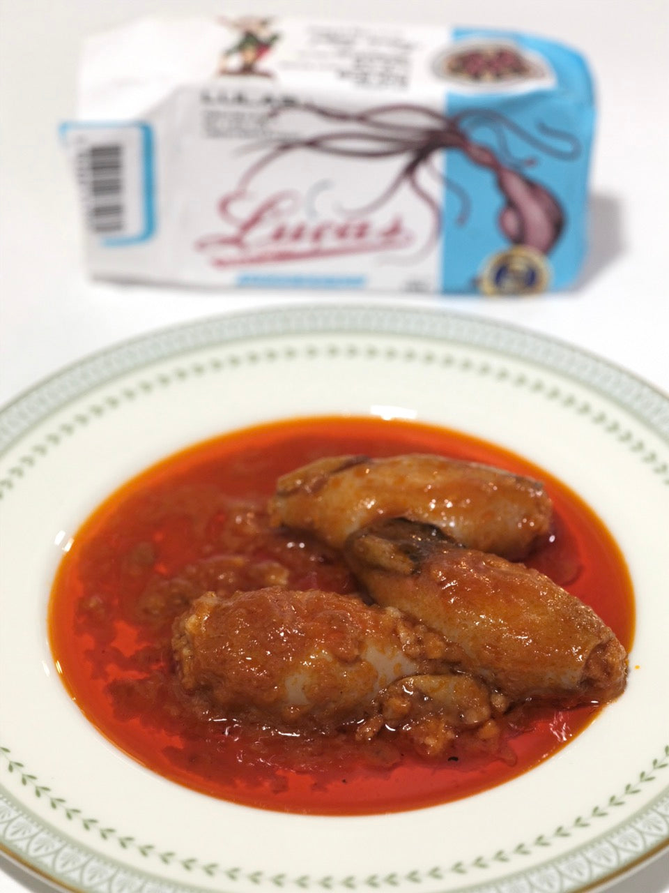 Luças Stuffed Squids in Mediterranean Sauce